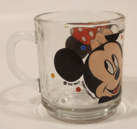 Vintage Anchor Hocking The Walt Disney Company Mickey Mouse and Minnie Mouse Glass Coffee Mug Cup