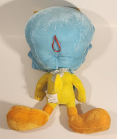 2005 Ganz Warner Bros. Looney Tunes Tweety Bird with Blue Flower Hat 15" Stuffed Plush Toy