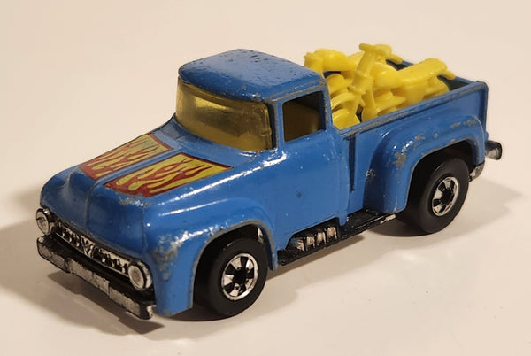 1979 Hot Wheels '56 Hi-Tail Hauler Dark Blue Enamel Ford Pickup Truck Die Cast Toy Car Vehicle - Hong Kong (Copy)