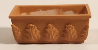 Embossed Terracotta Style Brown Plastic Dollhouse Sized Miniature Toy