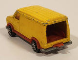 Vintage Majorette No. 279 / 234 Fourgon Van Yellow Red 1/65 Scale Die Cast Toy Car Vehicle