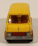 Vintage Majorette No. 279 / 234 Fourgon Van Yellow Red 1/65 Scale Die Cast Toy Car Vehicle