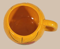 2019 Silver Buffalo Warner Bros. Space Jam Movie Basketball Shaped 24 oz 3 1/2" Tall Ceramic Coffee Mug Cup
