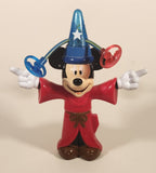 Disney Fantasia Mickey Mouse Spinning Light Up Hat 8 1/4" Tall Toy Figure