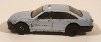 2000 Hot Wheels Police Cruiser Blue Grey Die Cast Toy Emergency Response Cop Vehicle
