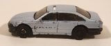 2000 Hot Wheels Police Cruiser Blue Grey Die Cast Toy Emergency Response Cop Vehicle