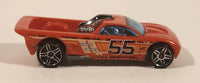2013 Hot Wheels Vertical Velocity Bedlam Truck #55 Jones Azlan Dark Orange Red Die Cast Toy Car Vehicle
