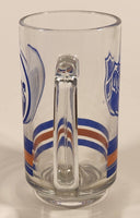1990s Edmonton Oilers NHL Ice Hockey Team 5 1/2" Tall Glass Beer Mug Cup