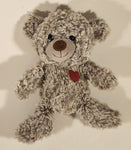 Walmart Valentine's Day Light Brown Heart Teddy Bear 9" Plush Stuffed Toy