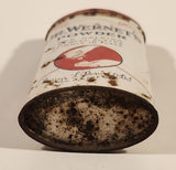 Vintage George L. Wernet D. DS Dr. Wernet's Powder For Holding Dental Plates Firmly In Place Keep Dry Tin Metal Can