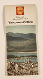 Vintage 1963 Shell Street Guide and Metropolitan Map Of Vancouver Victoria