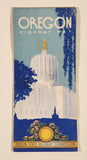 Vintage 1950 Oregon State Highway Commission Oregon Highway Map