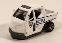 2016 Matchbox NYPD Police Parking "Meter Made" White Die Cast Toy Car Emergency Vehicle