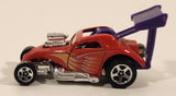 2001 Hot Wheels Hot Rods Fiat 500c Red Die Cast Toy Race Car Vehicle