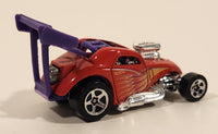 2001 Hot Wheels Hot Rods Fiat 500c Red Die Cast Toy Race Car Vehicle