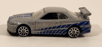 2020 Hot Wheels Fast & Furious Nissan Skyline GT-R R34 Silver Die Cast Toy Car Vehicle