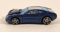 2002 Hot Wheels First Editions Overbored 454 Metalflake Dark Blue Die Cast Toy Car Vehicle