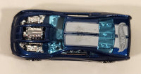 2002 Hot Wheels First Editions Overbored 454 Metalflake Dark Blue Die Cast Toy Car Vehicle