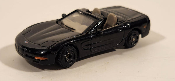 Motor Max No. 6002 1998 Chevrolet Corvette Convertible Black Die Cast Toy Car Vehicle