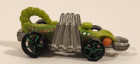 2011 Hot Wheels Thrill Racers - Cave Eevil Weevil Lime Green Die Cast Toy Car Vehicle