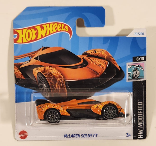 2024 Hot Wheels HW Modified McLaren Solus GT Orange Die Cast Toy Car Vehicle New in Package Short Card
