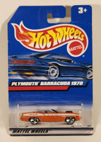 1999 Hot Wheels 1970 Plymouth Barracuda Convertible Orange Die Cast Toy Car Vehicle New in Package