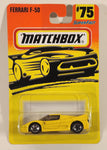 1997 Matchbox Superfast Ferrari F50 Yellow 1:59 Scale Die Cast Toy Car Vehicle New in Package