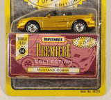 1998 Matchbox Premiere Collection: World Class - Series 14 Ford Mustang Cobra Convertible Gold Die Cast Toy Car Vehicle and Box New in Package
