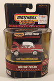 1999 Matchbox Collectibles Motor Trend Collection 1957 Chevy Bel Air Hardtop Red with White Roof Die Cast Toy Car Vehicle with Stackable Display New in Package