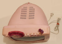 2007 Mattel Barbie Pink 13" CRT TV with Flowers and Butterflies Model BAR322