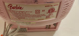 2007 Mattel Barbie Pink 13" CRT TV with Flowers and Butterflies Model BAR322