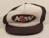 Vintage Wilson A & W Mesh Trucker Hat Snapback Baseball Cap Hat Size M/L Broken Snapback