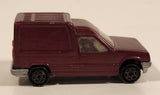 Vintage Majorette No. 233 Renault Express Painted Burgundy Purple 1: 53 Scale Die Cast Toy Car Vehicle with Opening Rear Doors