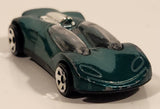 1999 Hot Wheels McDonald's Double Cross Metalflake Dark Green Die Cast Toy Car Vehicle