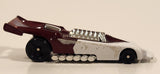 2000 McDonald's Hot Wheels Del Worsham Funny Car Current Maroon and White Die Cast Toy Race Car Vehicle