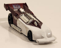 2000 McDonald's Hot Wheels Del Worsham Funny Car Current Maroon and White Die Cast Toy Race Car Vehicle