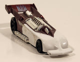 2000 McDonald's Hot Wheels Del Worsham Funny Car Current Maroon and White Die Cast Toy Race Car Vehicle
