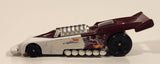 2000 McDonald's Hot Wheels Del Worsham Funny Car Current Maroon and White Die Cast Toy Race Car Vehicle