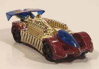2004 Hot Wheels Track Aces Krazy 8s Red Die Cast Toy Car Vehicle