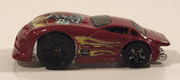 2005 Hot Wheels Asphalt Jungle Dodge Neon Hardnoze Red Die Cast Toy Car Vehicle