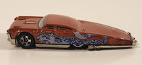 2005 Hot Wheels Wild Cats Slikt Back Orange Die Cast Toy Car Vehicle