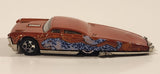 2005 Hot Wheels Wild Cats Slikt Back Orange Die Cast Toy Car Vehicle
