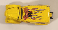 2005 Hot Wheels Asphalt Jungle Anglia Panel Truck Yellow Die Cast Toy Car Vehicle with Opening Hood