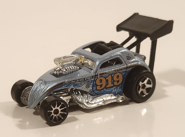 2006 Hot Wheels Fiat 500c Metalflake Sky Blue Die Cast Toy Race Car Vehicle