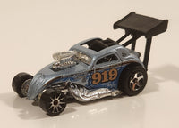 2006 Hot Wheels Fiat 500c Metalflake Sky Blue Die Cast Toy Race Car Vehicle