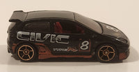 2006 Hot Wheels Honda Civic Type R Black Die Cast Toy Car Vehicle