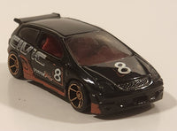 2006 Hot Wheels Honda Civic Type R Black Die Cast Toy Car Vehicle