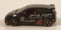 2006 Hot Wheels Honda Civic Type R Black Die Cast Toy Car Vehicle