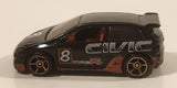 2006 Hot Wheels Honda Civic Type R Black Die Cast Toy Car Vehicle