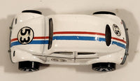 2014 Hot Wheels HW Workshop "The Love Bug" Volkswagen Beetle White Die Cast Toy Car Vehicle